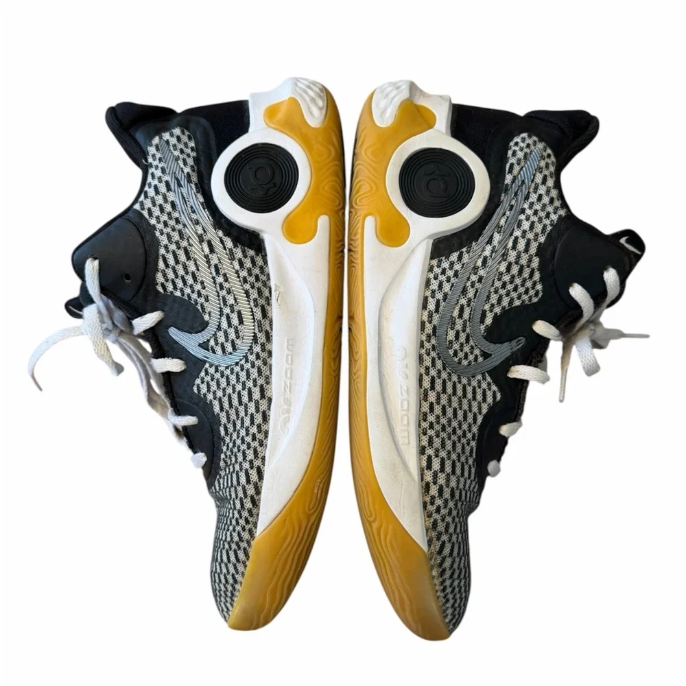 Nike KD Black and White Basketball Shoes Men’s 7 - Picture 4 of 7